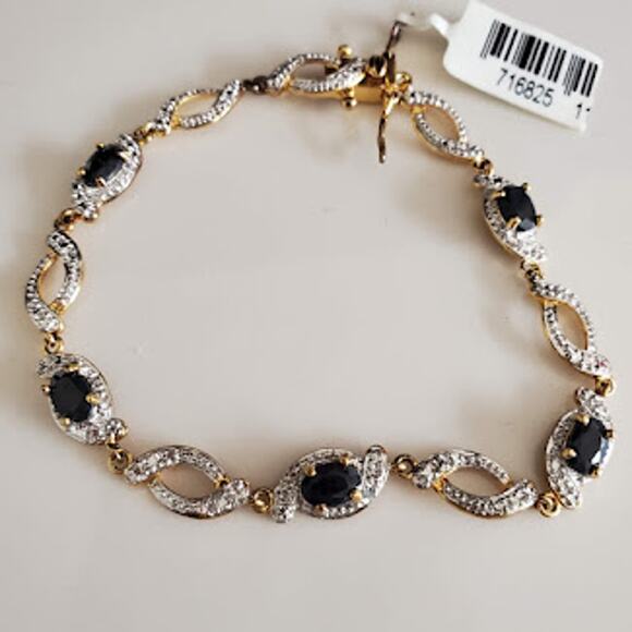 Kohl's Semi-Precious Stone Bracelet Gold Plated over Sterling Silver NWT‎ - Picture 5 of 7